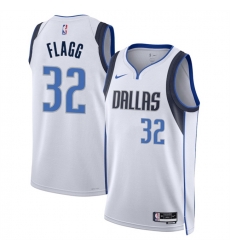 Men Dallas Mavericks 32 Cooper Flagg White 2025 Draft Association Edition Stitched Basketball Jersey