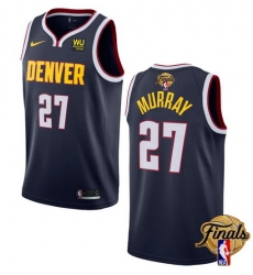 Men Denver Nuggets 27 Jamal Murray Navy 2023 Finals Icon Edition Stitched Basketball Jersey