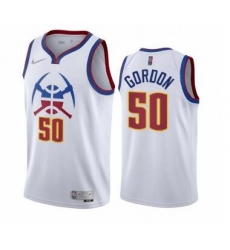 Men Denver Nuggets Aaron Gordon 50 White Nike Swingman Jersey