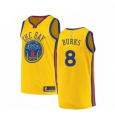Youth Golden State Warriors 8 Alec Burks Swingman Gold Basketball Jersey City Edition Youth Golden State Warriors 8 Alec Burks Swingman Gold Basketball Jersey City Edition