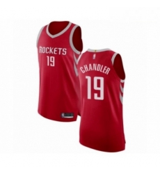 Mens Houston Rockets 19 Tyson Chandler Authentic Red Basketball Jersey Icon Edition 