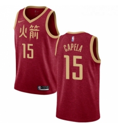 Youth Nike Houston Rockets 15 Clint Capela Swingman Red NBA Jersey 2018 19 City Edition Youth Nike Houston Rockets 15 Clint Capela Swingman Red NBA Jersey 2018 19 City Edition