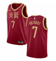 Youth Nike Houston Rockets 7 Carmelo Anthony Swingman Red NBA Jersey 2018 19 City Edition Youth Nike Houston Rockets 7 Carmelo Anthony Swingman Red NBA Jersey 2018 19 City Edition