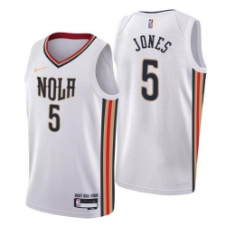 Men New Orleans Pelicans Herbert Jones White 75th Anniversary City Swingman Stitched Jersey