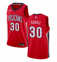 Mens Nike New Orleans Pelicans 30 Julius Randle Swingman Red NBA Jersey Statement Edition 