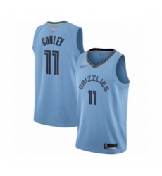 Grizzlies  11 Mike Conley Light Blue Basketball Swingman Statement Edition Jersey