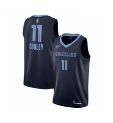 Grizzlies  11 Mike Conley Navy Blue Basketball Swingman Icon Edition Jersey