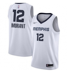 Grizzlies 12 Ja Morant White Basketball Swingman Association Edition Jersey