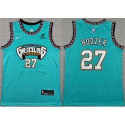 Men Memphis Grizzlies  27 Cameron Boozer Teal 2026 Draft Stitched Jersey