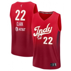 Men Indiana Fever  22 Caitlin Clark Red Rebel Edition Stitched Basketball Jersey