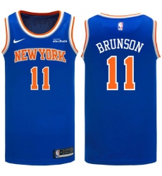 Men New Yok Knicks 11 Jalen Brunson Blue Home Stitched Basketball Jersey Men New Yok Knicks 11 Jalen Brunson Blue Home Stitched Basketball Jersey