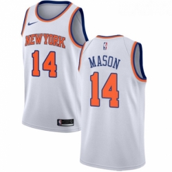 Youth Nike New York Knicks 14 Anthony Mason Swingman White NBA Jersey Association Edition