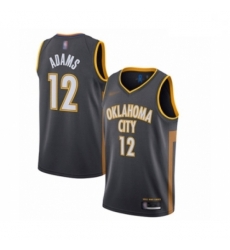 Thunder 12 Steven Adams Charcoal Basketball Swingman City Edition 2019 20 Jersey