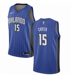 Mens Nike Orlando Magic 15 Vince Carter Swingman Royal Blue Road NBA Jersey Icon Edition