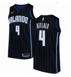 Mens Nike Orlando Magic 4 Arron Afflalo Swingman Black Alternate NBA Jersey Statement Edition 