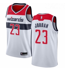 Mens Nike Washington Wizards 23 Michael Jordan Swingman White Home NBA Jersey Association Edition