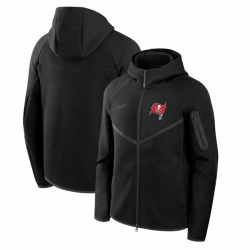 Men Tampa Bay Buccaneers Black Tech Fleece Full Zip Windrunner Hoodie