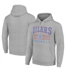 Men Tennessee Titans Grey Throwback Logo Pullover Hoodie Men Tennessee Titans Grey Throwback Logo Pullover Hoodie