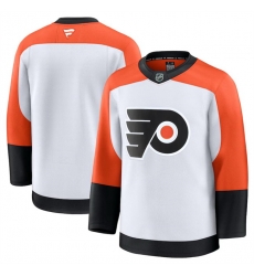 Men Philadelphia Flyers Blank White 2024 25 Away Stitched Hockey Jersey