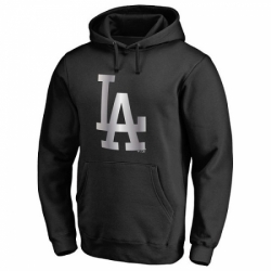 Men MLB LA Dodgers Platinum Collection Pullover Hoodie Black