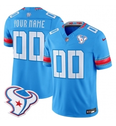 Men Houston Texans Active Player Custom Blue 2026 F U S E   HOUSTON US  Rivalries Collection Limited Stitched Football Jersey