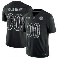 Men Pittsburgh Steelers Active Player Custom Black F U S E 2026 Salute to Service Limited Stitched Football Jersey