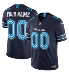 Men Tennessee Titans Active Player Custom Navy 2026 F U S E   Music City  Rivalries Collection Limited Stitched Football Jersey