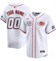 Men Women Youth Cincinnati Reds Active Player Custom White 2025 Speedway Classic Home Limited Stitched Baseball Jersey
