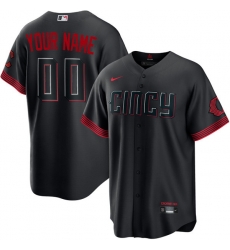 Men Women Youth Toddler CINCINNATI REDS Custom Stitched Jersey Black