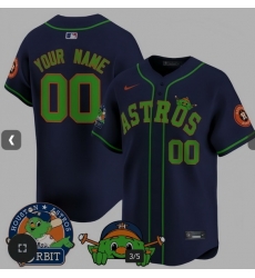 Men Women Youth Custom Astros Orbit Patch Vapor Premier Limited Navy Jersey V3 ALL stitched