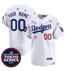 Men Women Youth Los Angeles Dodgers Active Player Custom White 2025 Tokyo Series Limited Stitched Baseball Jersey Men Women Youth Los Angeles Dodgers Active Player Custom White 2025 Tokyo Series Limited Stitched Baseball Jersey