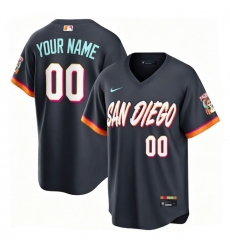 Men San Diego Padres Nike Obsidian 2026 City Connect Stadium Custom Jersey Men San Diego Padres Nike Obsidian 2026 City Connect Stadium Custom Jersey