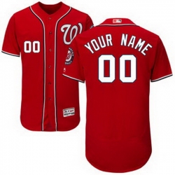 Men Women Youth All Size Washington Nationals Flex Base Authentic Collection Custom Jersey Red