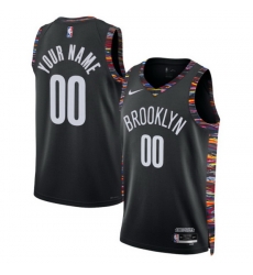 Brooklyn Nets Nike Unisex 2025 2026 City Edition Swingman Custom Jersey Black Brooklyn Nets Nike Unisex 2025 2026 City Edition Swingman Custom Jersey Black