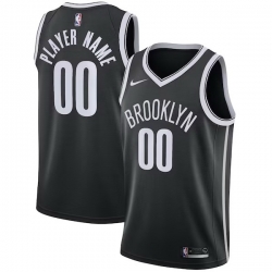 Men Women Youth Toddler BROOKLYN NETS Custom Nike NBA Stitched Jersey Black