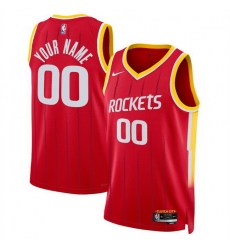 Men Houston Rockets Actiive Player Custom Red 2026 27 Icon Edition Stitched Basketball Jersey