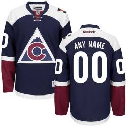 Men Women Youth Toddler Blue Jersey - Customized Reebok Colorado Avalanche Third