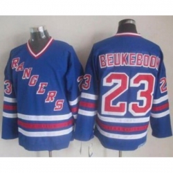 New York Rangers Customized Blue CCM Heroes Of Hockey Alumni Stitched NHL Jersey