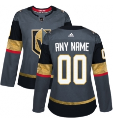 Men Women Youth Toddler Gray Jersey - Customized Adidas Vegas Golden Knights Home  II