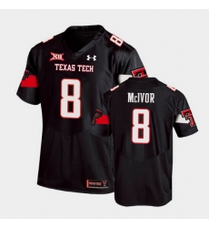 Men Texas Tech Red Raiders Maverick Mcivor Replica Black Football Team Jersey