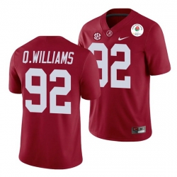 Alabama Crimson Tide Quinnen Williams Crimson 2021 Rose Bowl College Football Jersey