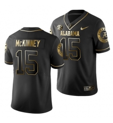 Alabama Crimson Tide Xavier Mckinney Black Golden Edition Men'S Jersey