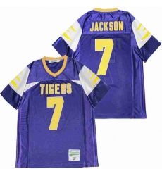 Men LAMAR JACKSON 7 HIGH SCHOOL FOOTBALL JERSEY purple