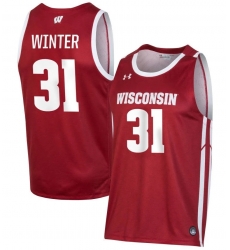 Men Nolan Winter Jersey Badgers Nolan #31 Red Men Nolan Winter Jersey Badgers Nolan #31 Red