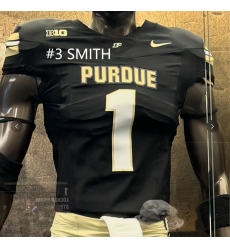 PURDUE #3 SMITH Black Stitched NCAA Jersey