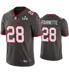 Men Leonard Fournette Buccaneers Pewter Super Bowl Lv Vapor Limited Jersey