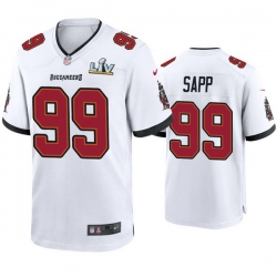 Men Warren Sapp Buccaneers White Super Bowl Lv Game Jersey