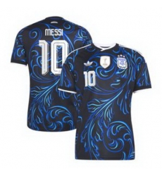 Men 10Lionel Messi Argentina National Team adidas 2026 Away Replica Jersey Black 2