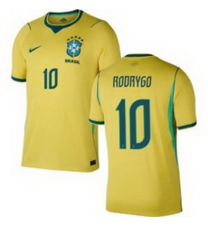 Youth 10Rodrygo Brazil National Team Raphinha 2026 Home Jersey 1