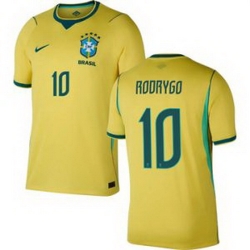 Youth 10Rodrygo Brazil National Team Raphinha 2026 Home Jersey 1